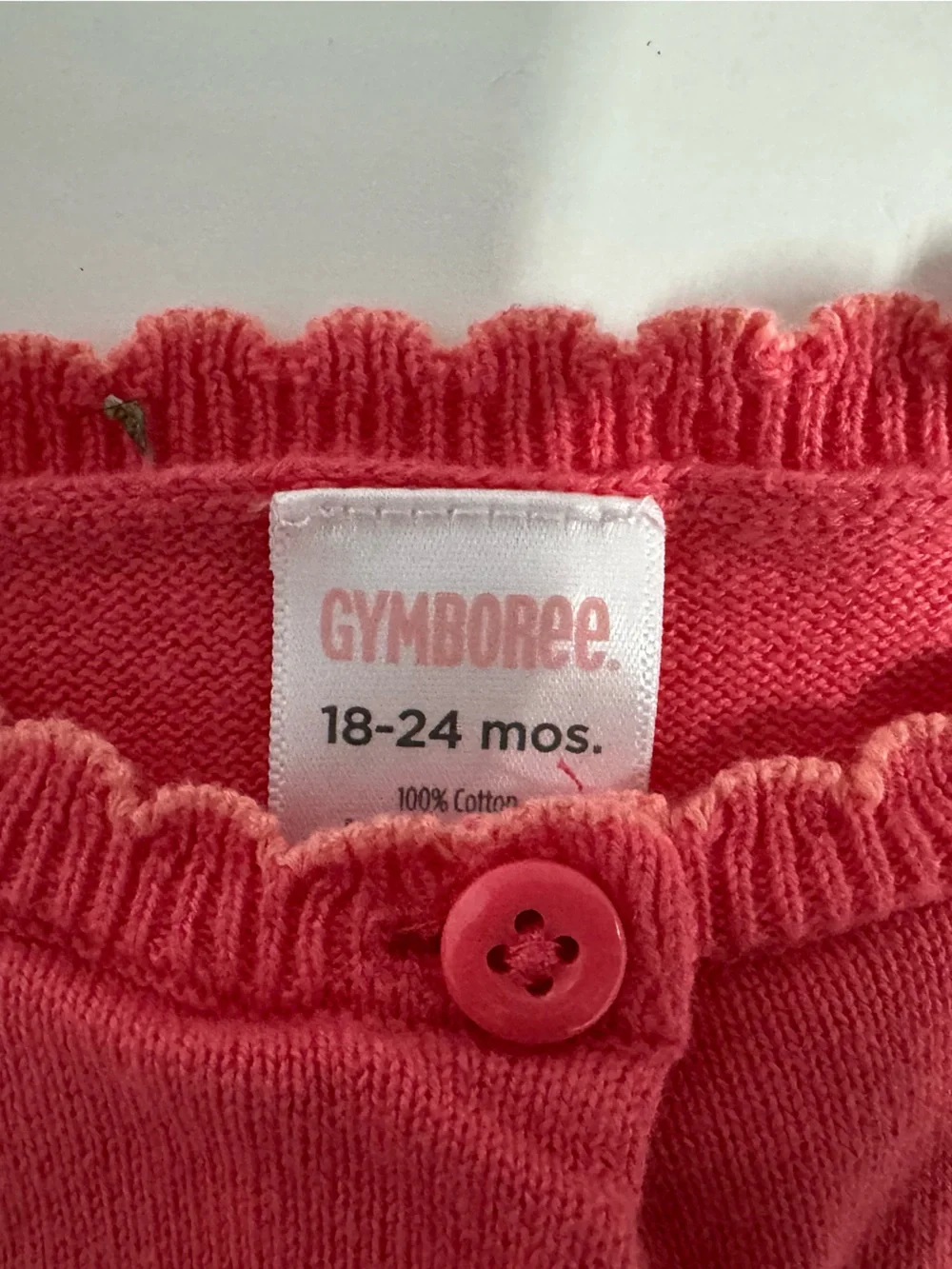 Gymboree Coral & Denim 6 Piece Baby Girl Outfit Set